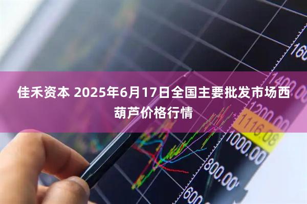 佳禾资本 2025年6月17日全国主要批发市场西葫芦价格行情